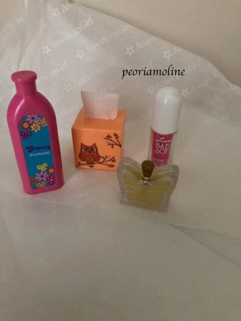 American Girl Doll Julie Groovy Bathroom Accessories~NEW~Perfume~Tissue