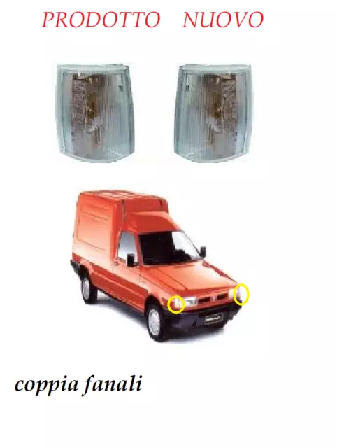 per  FIAT FIORINO DAL 1991-  FANALE FANALINO FRECCIA ANTERIORE coppia  d/s