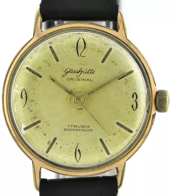 GUB Glashütte Original Kal. 70.1 Vintage Herrren Armbanduhr Handaufzug