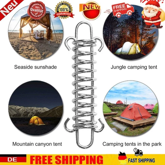 Windseil-Schnalle, für Outdoor, Camping, mit Federhaken, 5 Stück