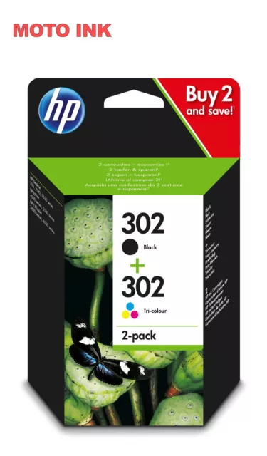 HP 302 2er-Pack Original Tintenpatronen Combo Pack X4D37AE