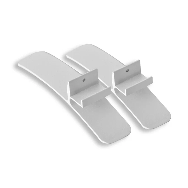 Pieds pour Chauffage - Blanc 2er Kit En Aluminium