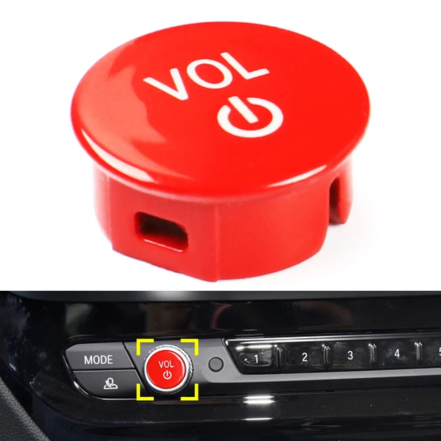 Fit BMW G Chassis 2 3 4 8 Series M3 M4 M8 X3 Red Car Radio Volume Button Cover