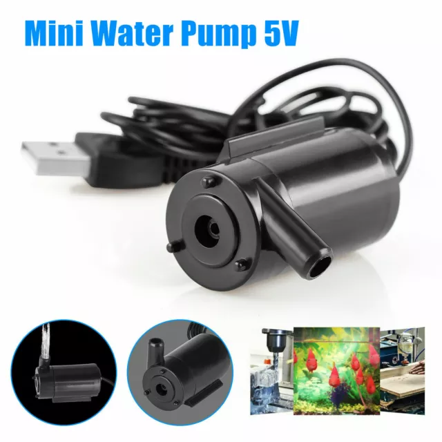 USB Micro Submersible Mini Water Pump for Fish Tanks Aquarium Fountain DC Motor