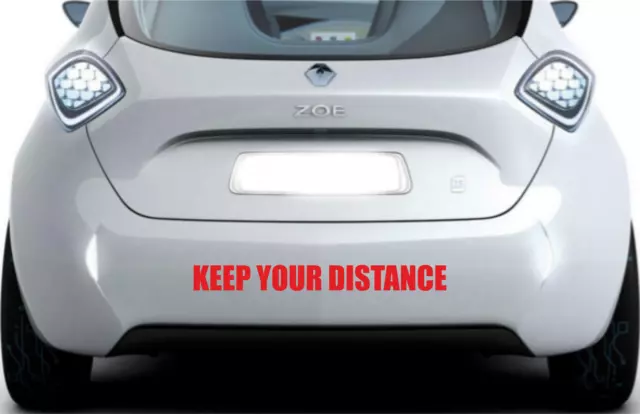 Keep your distance, learner driver,driving instructor bumper car decal