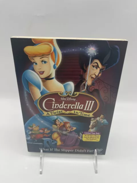 Walt Disney Cinderella III: A Twist in Time DVD 2007 New Sealed With Slipcover