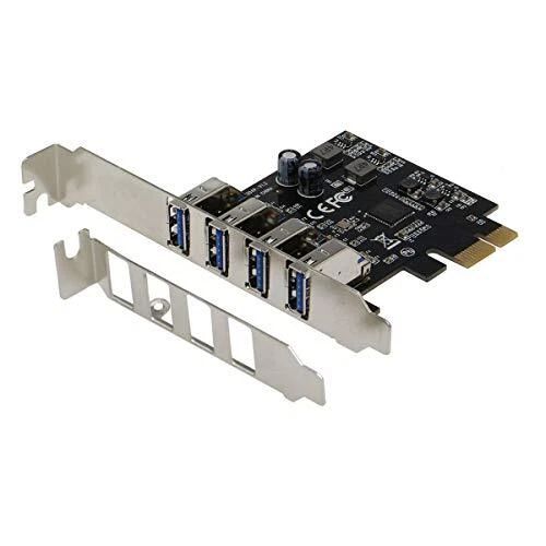 PCI Express USB 3.1 Gen I (5Gbps) 4 Port Adapter with Low Profile Bracket