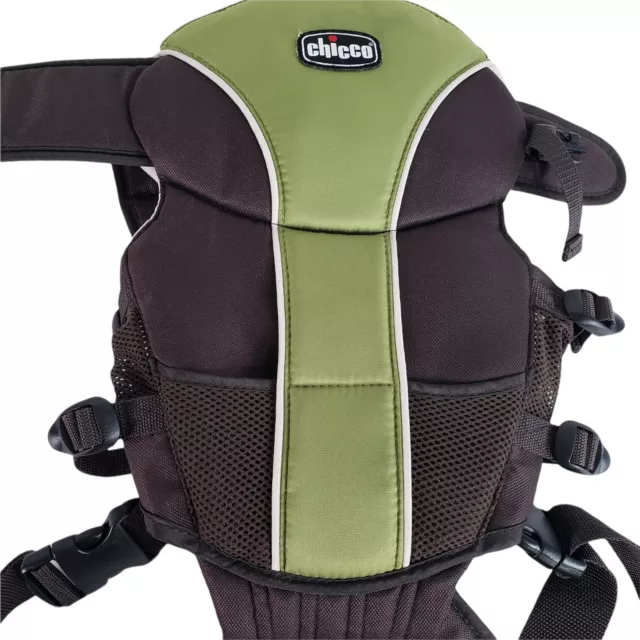 Chicco Baby Carrier Green Brown UltraSoft Shoulder Strap Adjustable