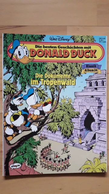 Die besten Geschichten mit Donald Duck KLASSIK ALBUM Nr.34 von 1992 - TOP Z0