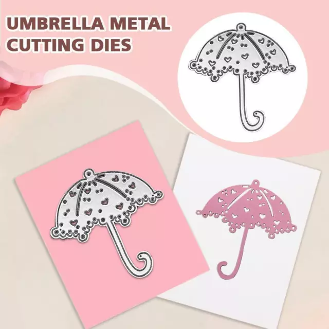 Heart Umbrella Metal Cutting Dies Stencils For DIY Embossing Scrapbooking B9L8 3
