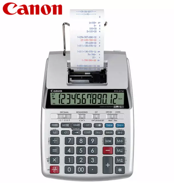 Canon P23-DTSC II 2-Colour Printing Calculator 12 Digits P23DTSCII