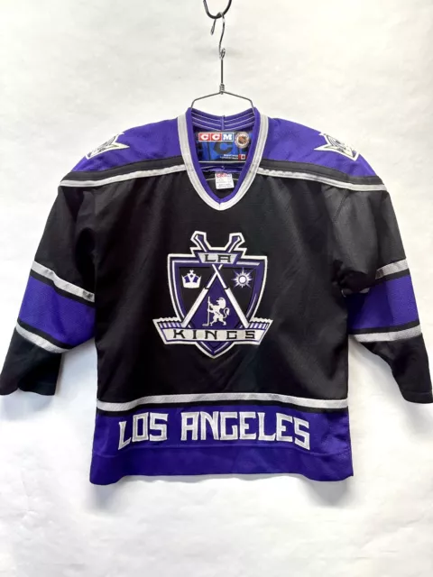 Jim Fox Los Angeles LA Kings Vintage Replica NHL Pro Stitch Hockey Jersey