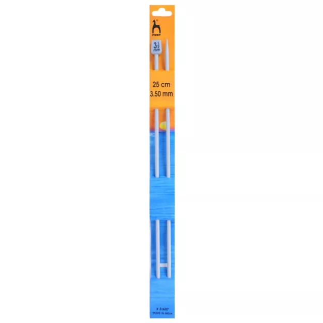 Agujas de tejer clásicas de un solo extremo pony de 3,50 mm - 25 cm - P31607 - CORREO GRATUITO