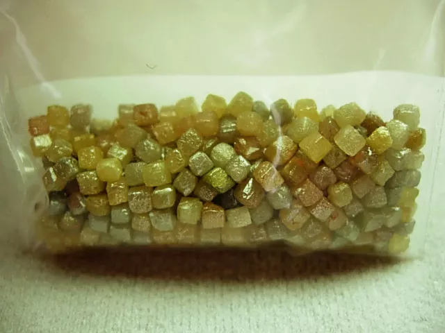 57.66 Carats 324 PREMIUM Congo Raw Natural Uncut ROUGH DIAMONDS Cubes Gems 5-7pc