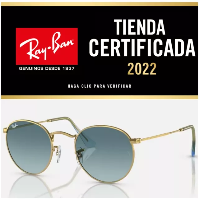 Gafas De Sol RAY BAN RB3447 001/3M Gold Blue Gradient New