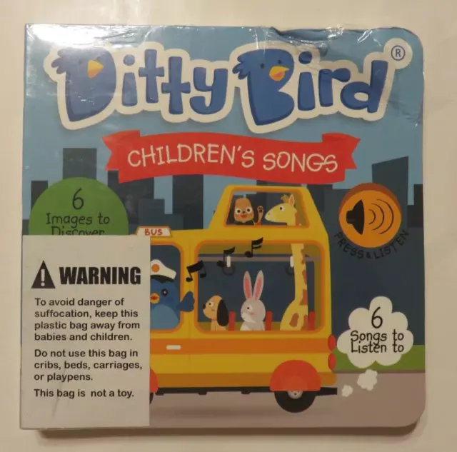 DITTY BIRD Baby Sound Book: Our Children's Songs Musical Book SEE DESCRIPTION!!