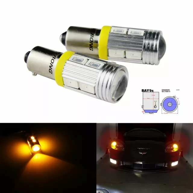 2X AMPOULE H21W BAY9S 10 SMD LED Orange Voiture Veilleuse Lampe Clignotant  Ambre EUR 9,95 - PicClick FR