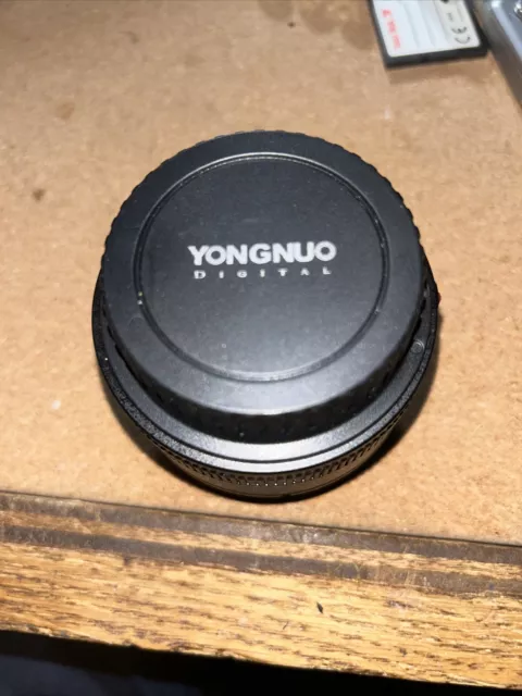 Yongnuo 35mm f/2  EF mount prime lens used