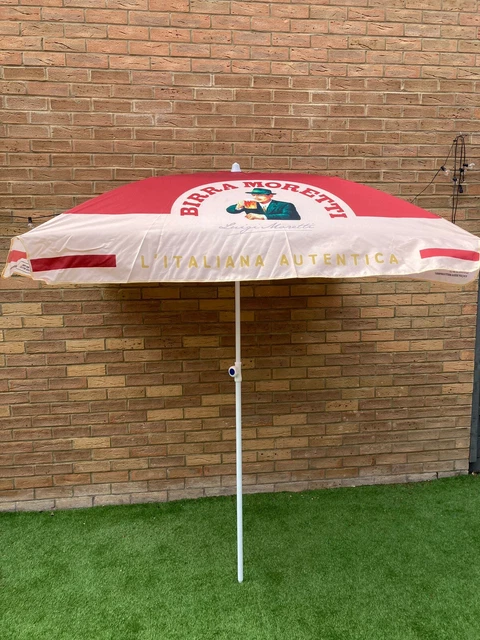 birra moretti patio umbrella STUNNING BIRRA MORETTI Large 1.5 M Square Parasol. Brand New With Tags- Pub  £78.70