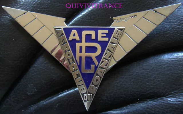 Bgc25 - Insigne De Calandre Aero-Club Du Roannais