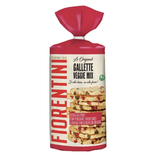 Gallette di Riso Bio Veggie Mix Fiorentini Cofenzione da 120 g Senza Glutine