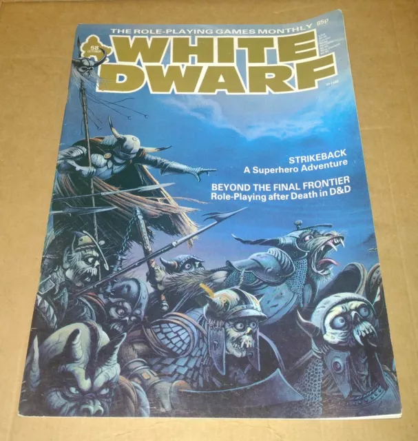 WHITE DWARF Magazine no. 58 October 1984. vg-ex Games Workshop