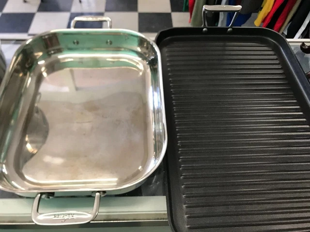 All-Clad Stainless Steel Lasagna Casserole & Anodized Non Stco Grill
