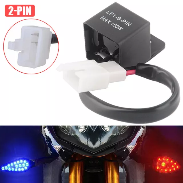 Motorcycle 12V Relay LED Turn Signals Light Flasher Blinker For Yamaha Honda AU