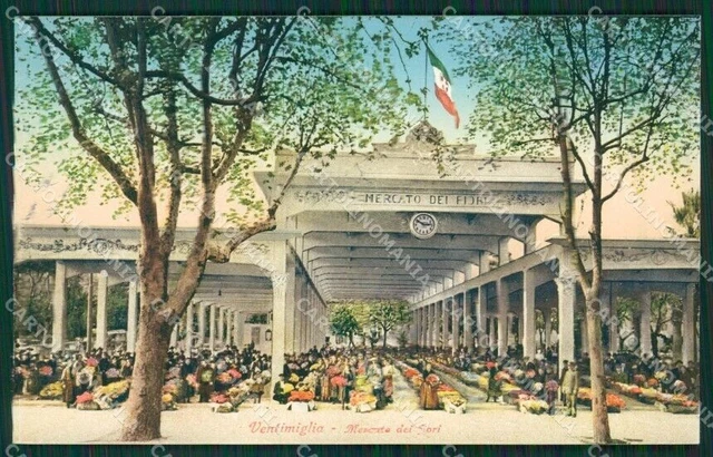 Imperia Ventimiglia Mercato dei Fiori cartolina KV5605