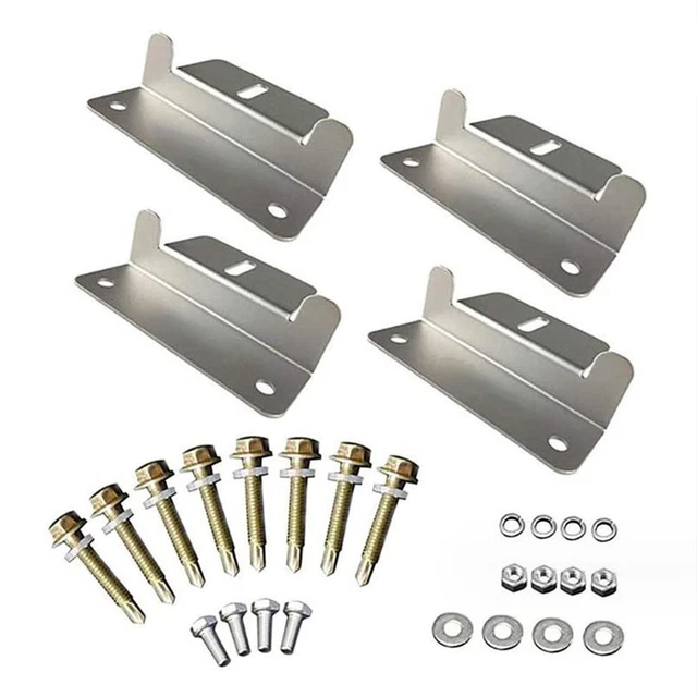 4pcs Solar Panel Mounting Bracket Z Bracket For RV Boat Caravan Roof