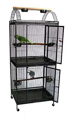 Waimea Wingplex Double Decker Wrought Iron Bird Flight Canaries Parrot Cage 111