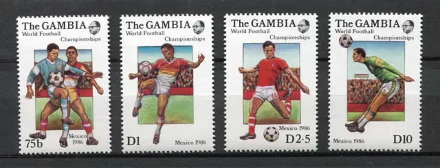 27722) GAMBIA 1986 MNH** Nuovi** World Cup Soccer  4v