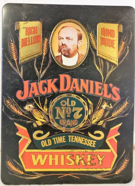 Vintage 1970's Jack Daniels Whiskey Tin Box Old # 7 Made in England - no bottles