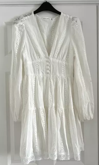 Bisou's Project, White, Broderie Anglaise, Dress, S/M (Worn by UK8)