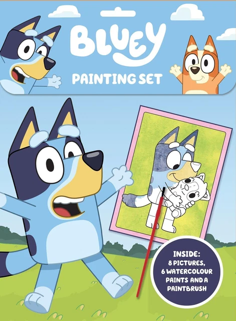 CRAYOLA Color Wonder Plantillas Luminosas Bluey - Actividad Sin Manchas Para Niños +3 Años, Con Tampones Y Rotuladores