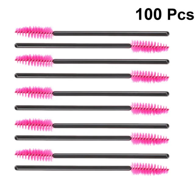 100 piezas cepillos de pestañas desechables labiales cepillos de pestañas maquillaje cepillos de pestañas