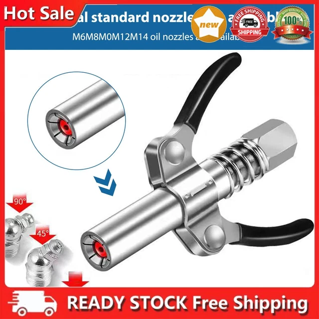 Accoppiatore pistola grasso sgancio rapido connettore strumento grasso siringa auto punta lubrificante