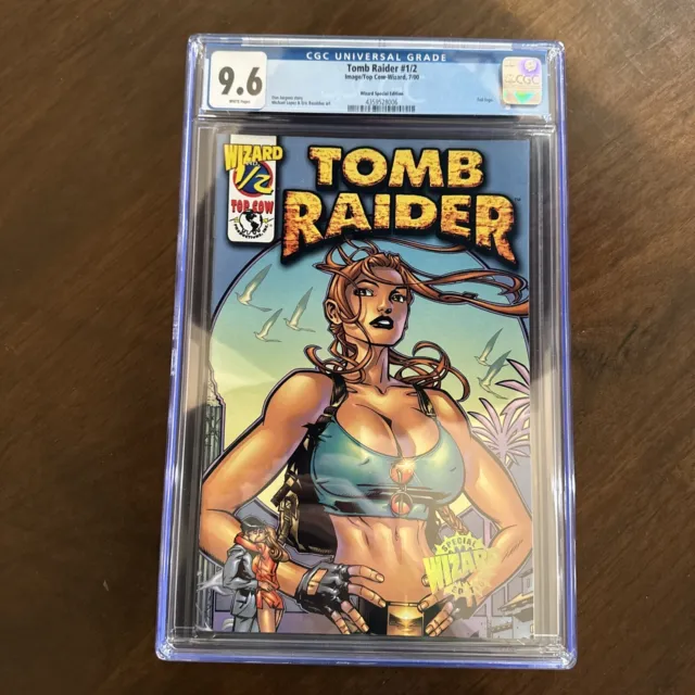 Tomb Raider #1/2 CGC 9.6 Image/Top Cow-Wizard Special Edition Foil Logo 7/2000🔥