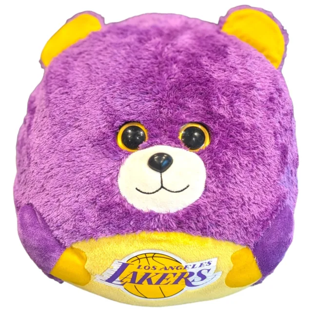 Ballz Los Angels Lakers NBA Basketball Large Soft Toy Plush TY Beanie H12" 2012