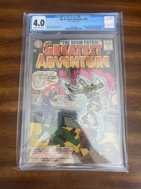 My Greatest Adventure #80 (1963, DC Comics) - CGC 4.0 - 1st App Doom Patrol