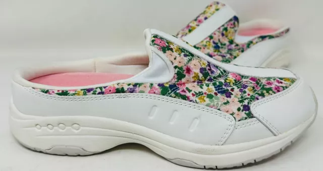 Easy Spirit Women's Traveltime Slide Shoes White/Floral Size:7 172K