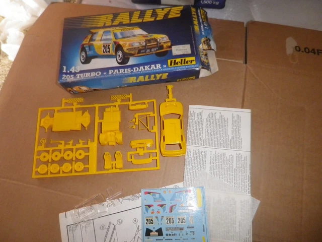 Maquette Heller Peugeot 205 Rallye Paris-Dakar - Échelle 1/43 (occasion)