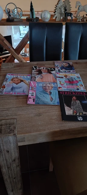 Konvolut Zeitschriften 6 Stck Handarbeiten VERENA SABRINA u.a. Stricken Häkeln