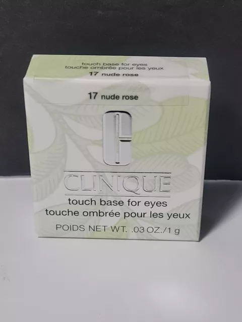 Clinique Touch Base for Eyes 17 Nude Rose Sealed Full Size 0.03oz NIB