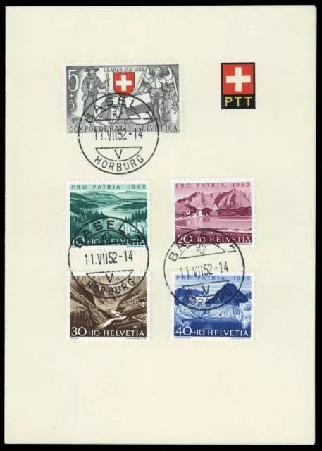 1952, Schweiz, 570-574, Brief - 1759039