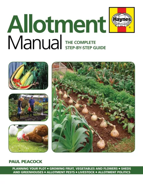 Allotment Manual paperback Revue technique Haynes Anglais Etat - NEUVE PORT Red