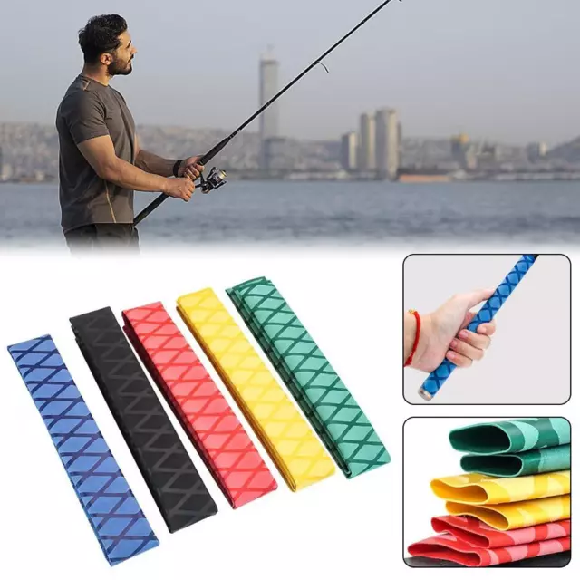 Fishing Rod Handle Anti-slip Heat Shrink Sleeve Wraps Protective Tube M7J0