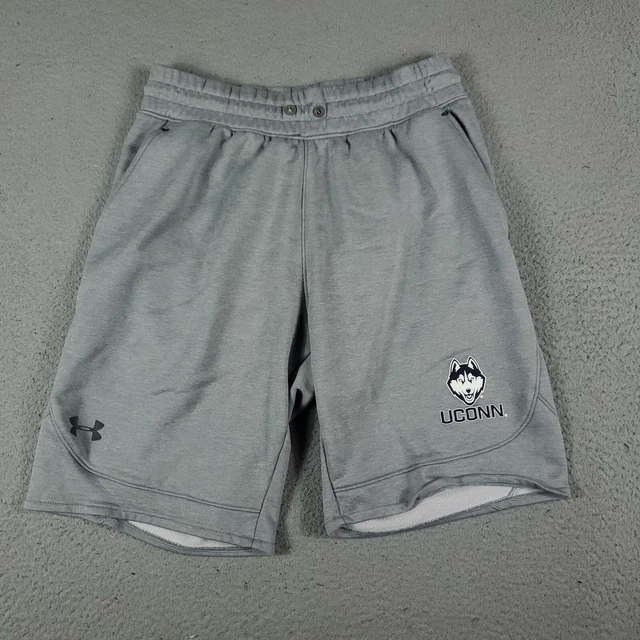 Under Armour UCONN Sweat Shorts Mens Medium Gray Sports Running Training Active Under Armour UCONN Sweat Shorts Mens Medium Gray Sports Running Training Active
