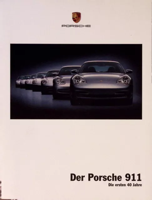 EA2009 Brochure Porsche 911 996 40 Jahre German Deutsch (Switzerland)