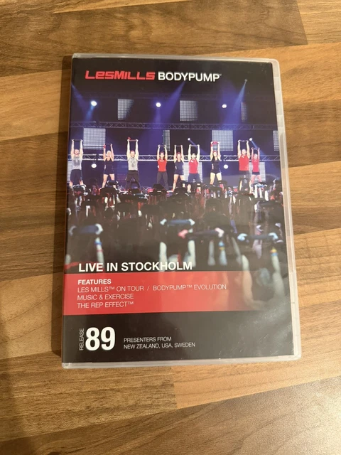 LES MILLS BODYPUMP BODY PUMP 89 DVD and CD and CHOREOGRAPHY NOTES
